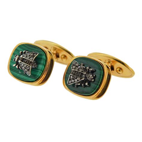 gold gucci cufflinks for men|cheap Gucci cufflinks.